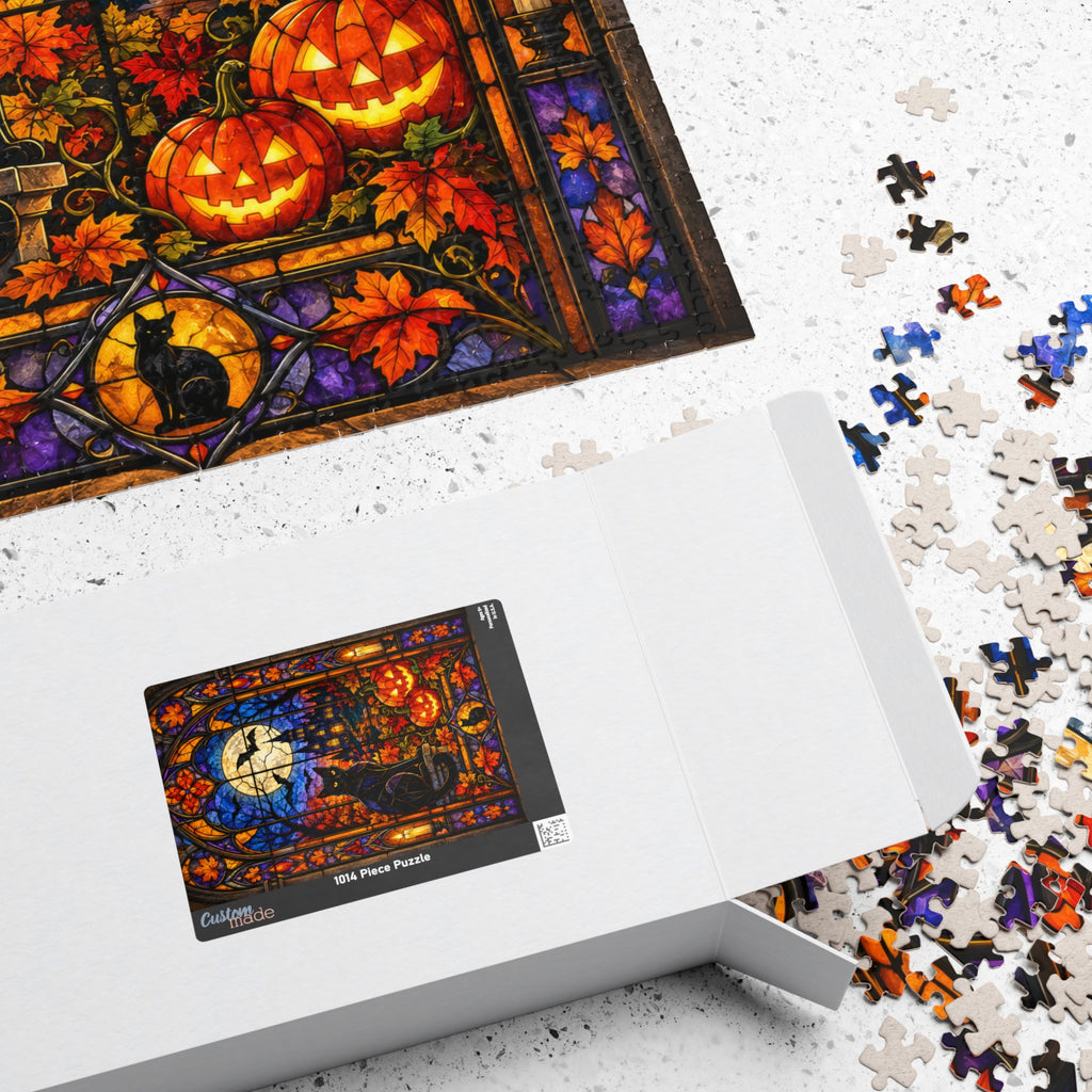 Halloween Stained Glass | 1,014-Piece Jigsaw Puzzle
