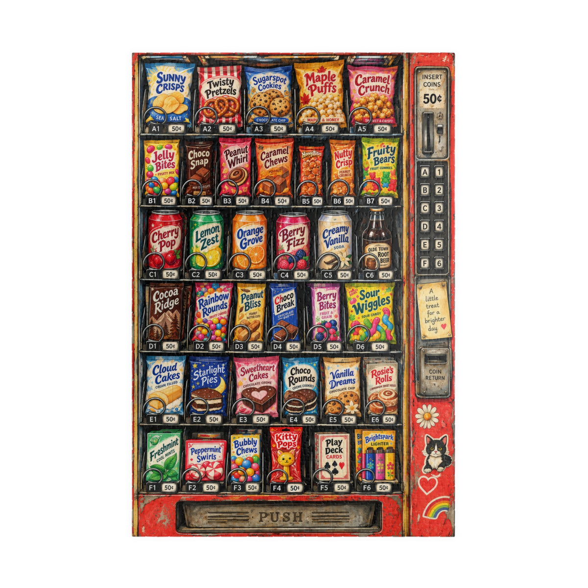 Retro Vending Machine Candy Shop Puzzle | 1014 Pieces