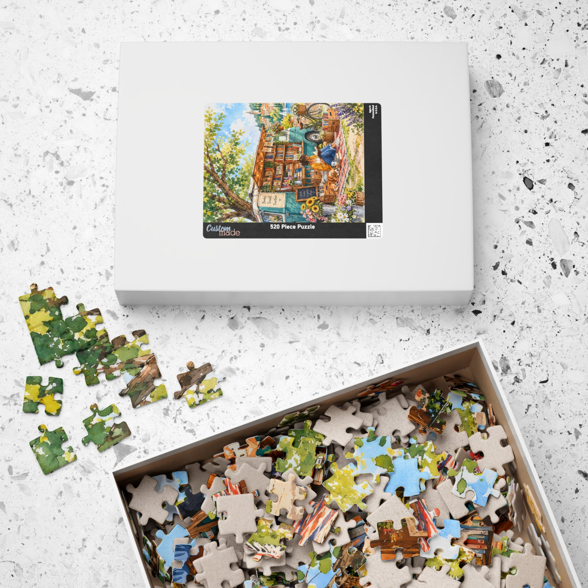 Bookshop on Wheels Jigsaw Puzzle | 520 Pieces