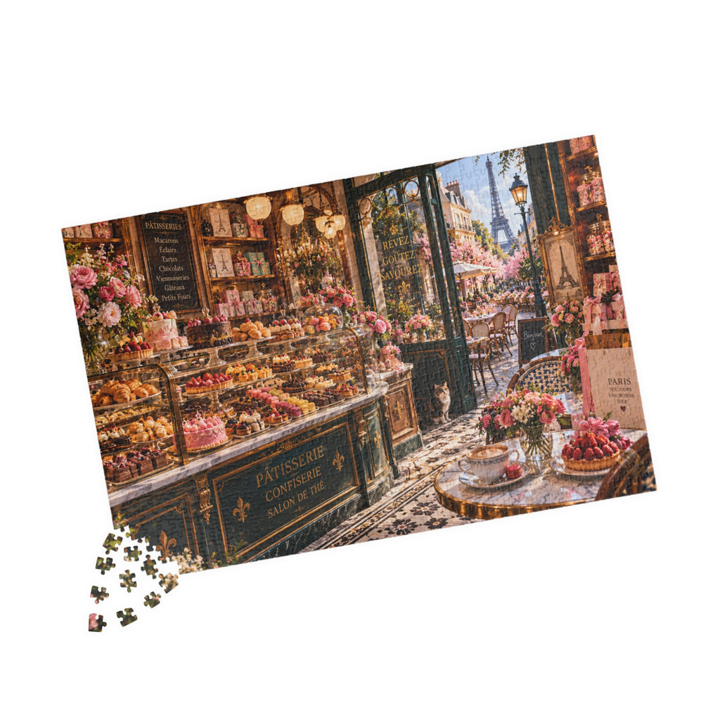 Paris Café Bakery Puzzle - Charming Pastry Shop Jigsaw (1014 pcs)