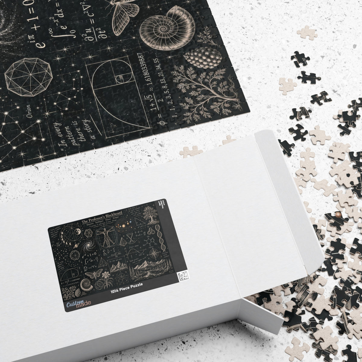 The Professor's Blackboard Jigsaw Puzzle | Vintage Science, Astronomy & Mathematical Illustrations