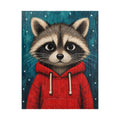Raccoon in a Red Hoodie Kids Puzzle | The Cozy Critter Club | 252 Pieces