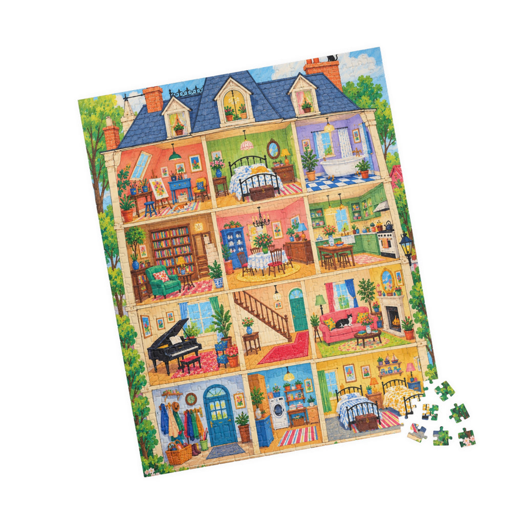 The Little House of Many Rooms Jigsaw Puzzle | Available in 520 Pieces