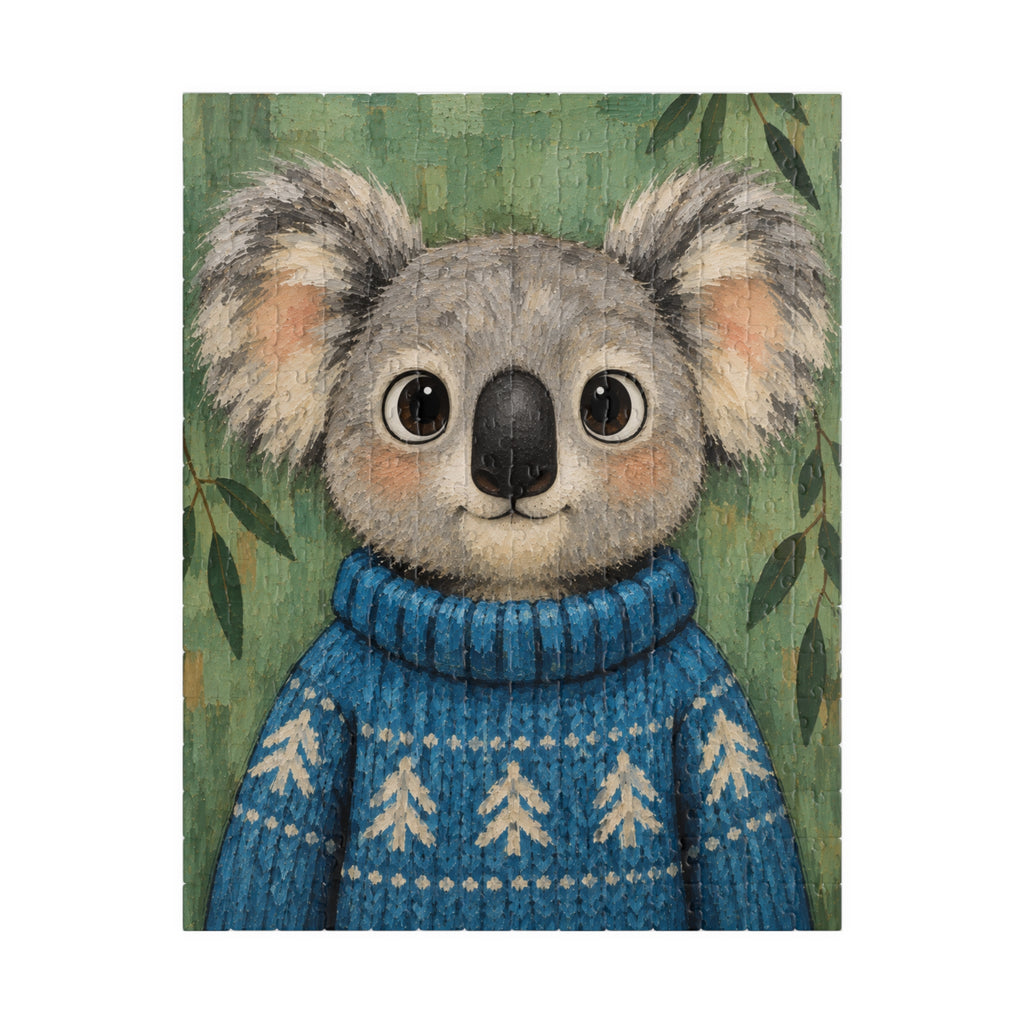 Koala in a Blue Sweater Kids Puzzle | The Cozy Critter Club | 252 Pieces