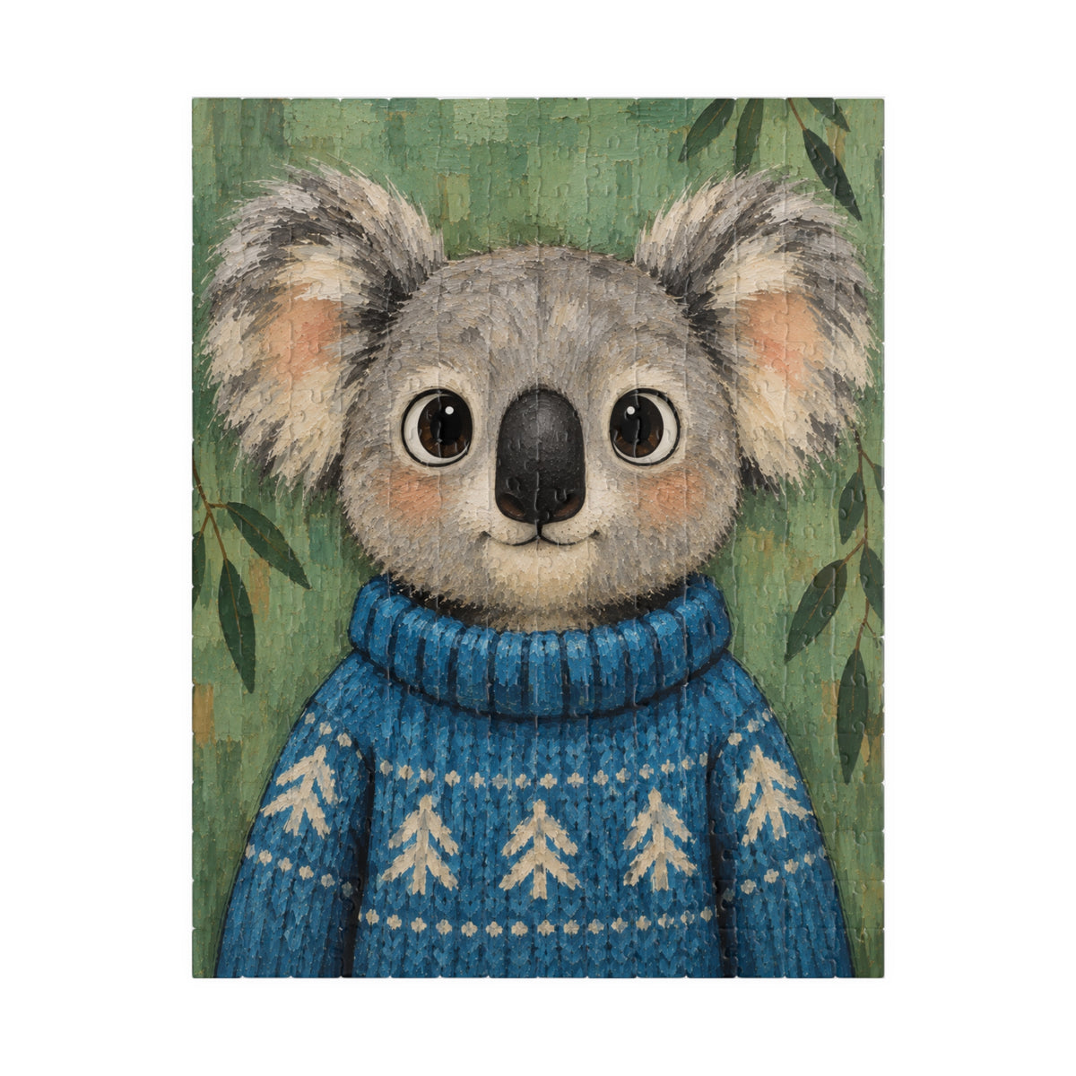 Koala in a Blue Sweater Kids Puzzle | The Cozy Critter Club | 252 Pieces