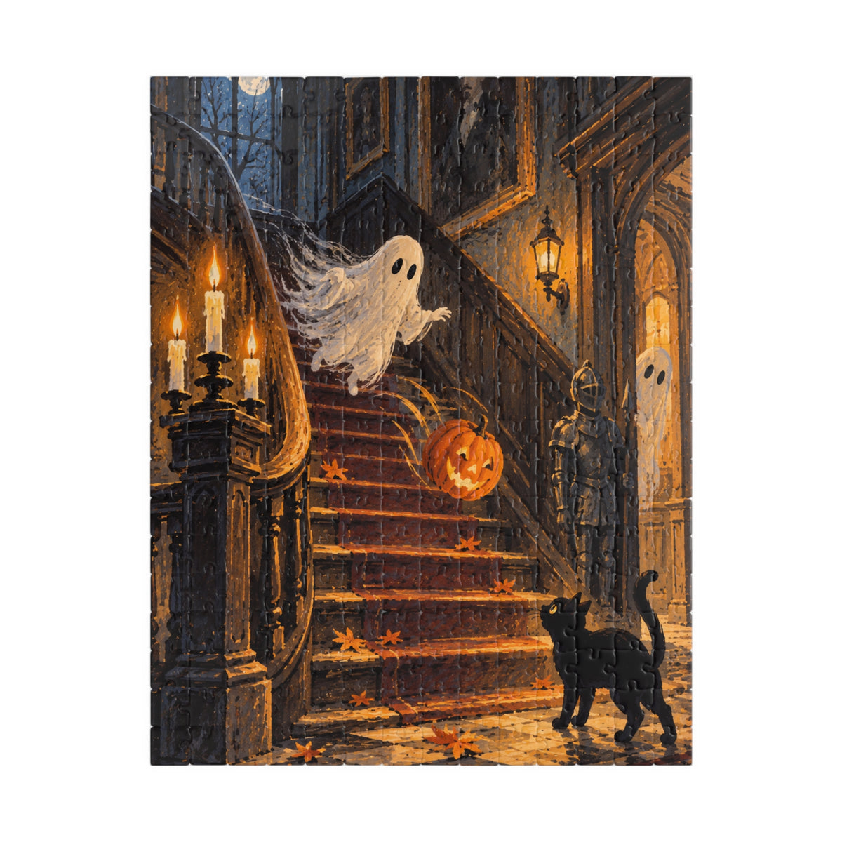 Midnight Mischief Jigsaw Puzzle | Kids Halloween Ghost Puzzle | 252 Pieces