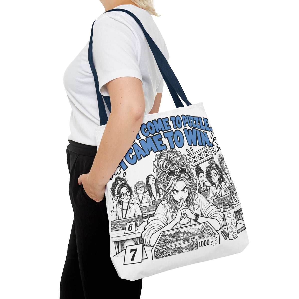 I Didn’t Come to Puzzle, I Came to Win | Speed Puzzling Tote Bag
