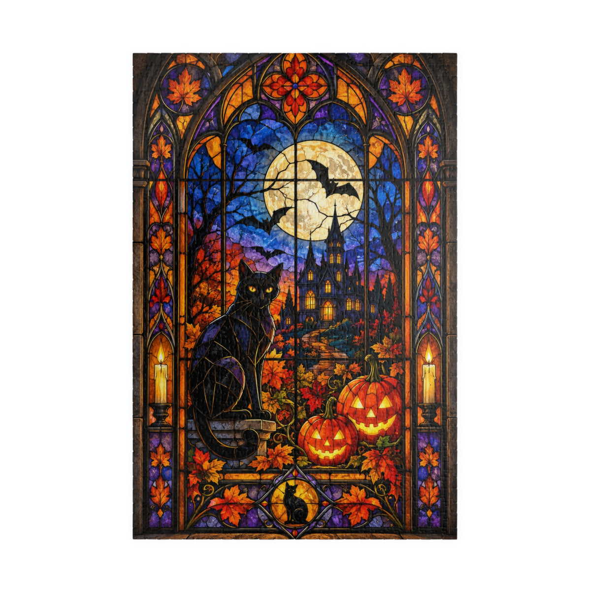 Halloween Stained Glass | 1,014-Piece Jigsaw Puzzle