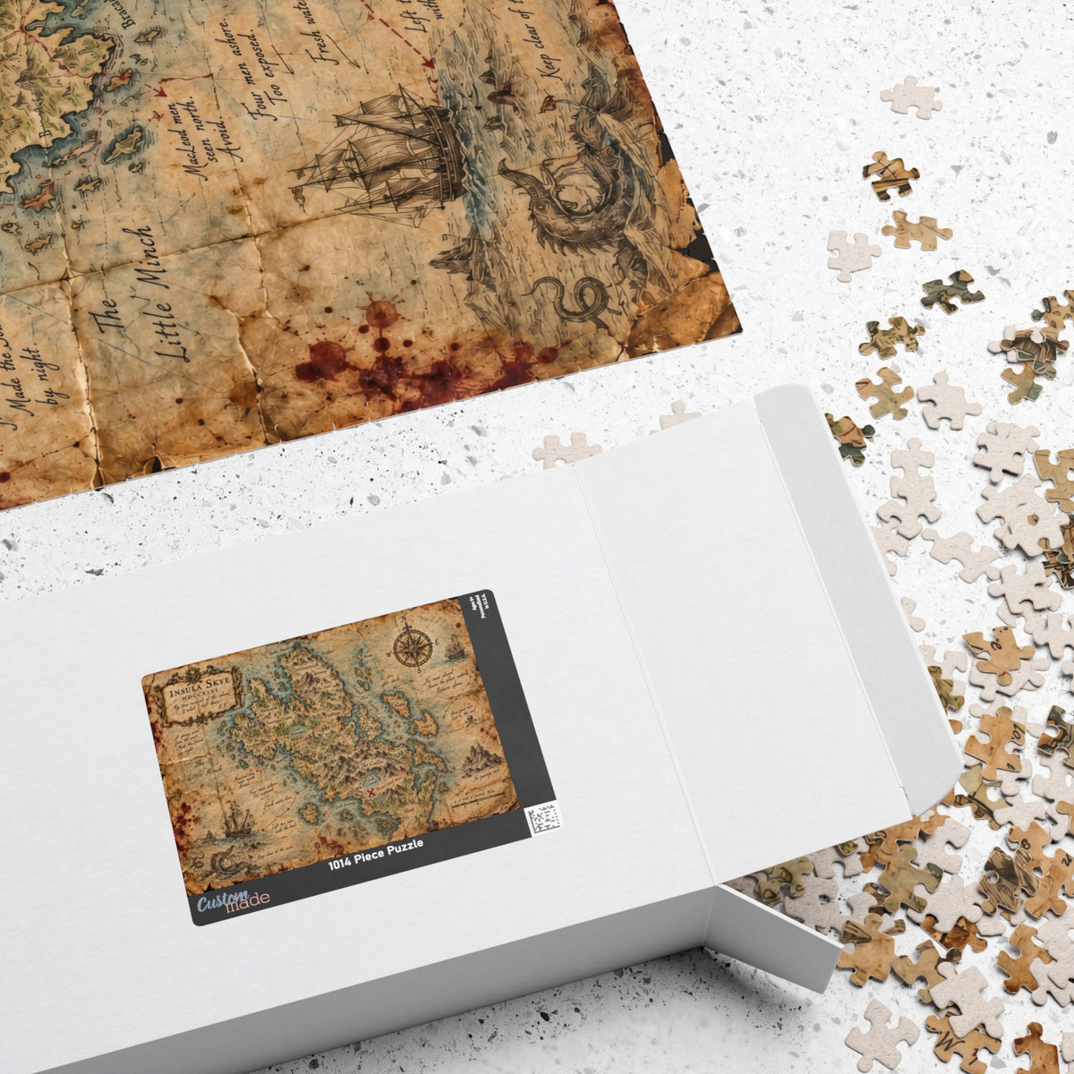 Insula Skye | Vintage Treasure Map Jigsaw Puzzle